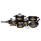 BATERIA JUBILEO PLUS NEGRA TAPA DE VIDRIO 10 PZ.