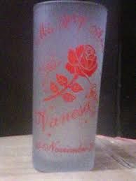 VASO CUBERO SATINADO, IMPRESO 1 TINTA